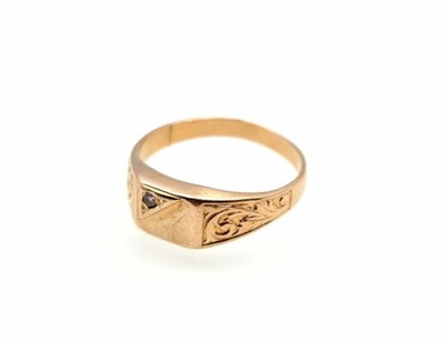 Piękny złoty pierścionek 4,79g p585 r23