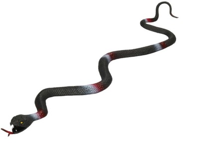 Wąż gumowy 40cm czarny