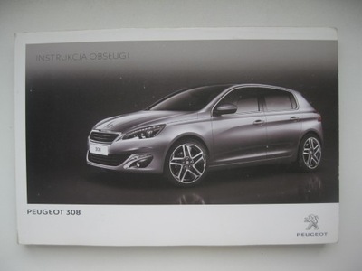 PEUGEOT 308 II 2013-2017 POLSKA MANUAL MANTENIMIENTO KOLOROWA ORIGINAL 2013  