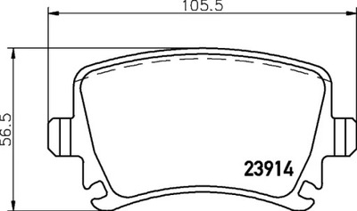 КОЛОДКИ HAM. ЗАД AU SE SK VW