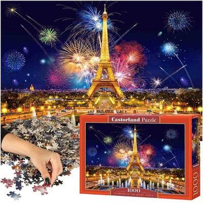 CASTORLAND Puzzle układanka 1000 elementów Glamour of the Night, Paris - Fa