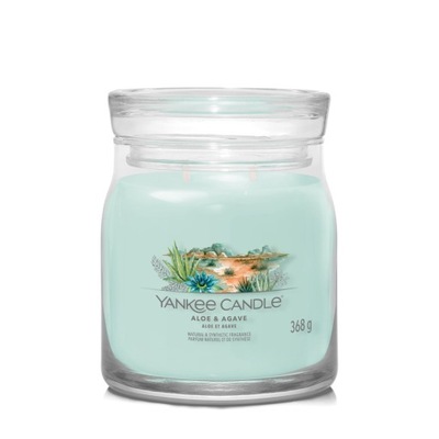 Świeca średnia Yankee Candle sojowa - 368g Aloe & Agave Nowość 2024