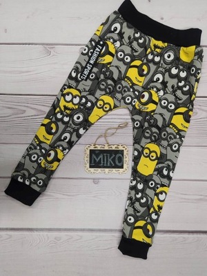 baggy fajne dresowe r. 98 MIKO MINIONKI