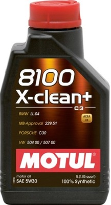 OLEJ MOTUL 5W30 8100 X-CLEAN+ C3 1L