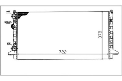 РАДИАТОР VW PASSAT DEPO