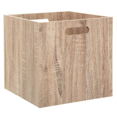 BÉZS TÁROLÓDOBOZ 31X31CM MDF-BŐL GARDRÓBBA, IRODÁBA, NAPPALIBA