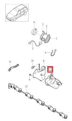 НАПРАВЛЯЮЩАЯ ДРОССЕЛЬНОЙ ЗАСЛОНКИ VOLVO S40- S60- S80- V50V70- C70- XC70- XC90