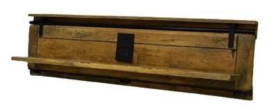 Półka drewniana MANGO seria RAILWAY 160 cm