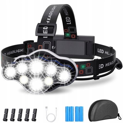 Latarka Czołowa MLIAIMCE 18000 Lumen 8 Diod LED