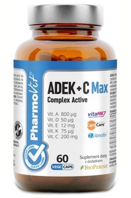 PharmoVit ADEK +C Max Complex Active + PIPERINA