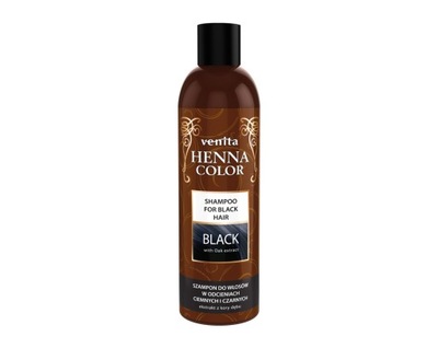 Henna Color Black bylinný šampón na vlasy v tmavých a čiernych tónoch