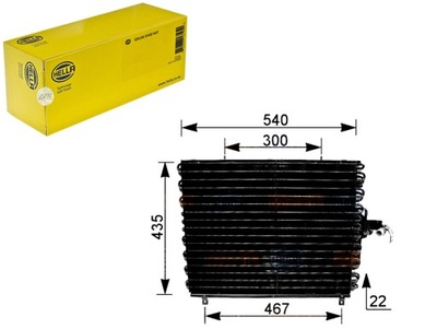 Behr hella конденсатор кондиционера mercedes w124 be фото №1