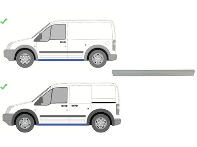 Поріг ремкомплект поріг нижній pfd76024n фото №1