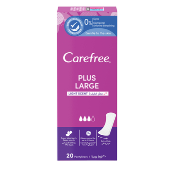Carefree Plus Large Light Scent, wkładki higienicz