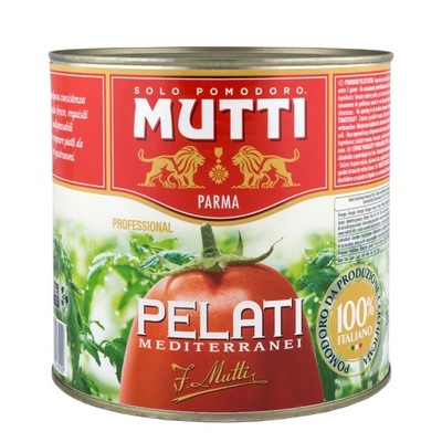 Pomidory Pelati całe bez skóry 2,5 kg Mutti