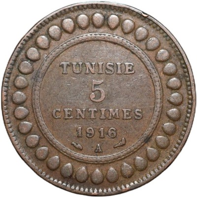Tunezja 5 centymów 1916