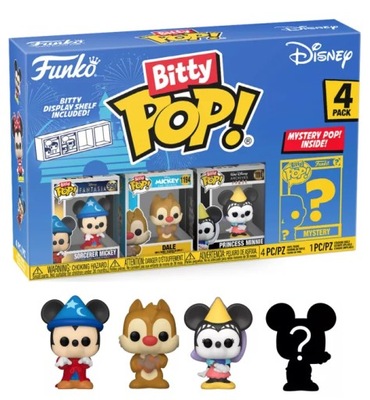 Bitty POP! Disney 4 pack Sorcerer Mickey 990 Dale Princess Minnie