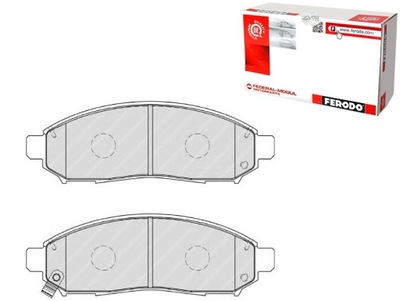 Ferodo гальмівні колодки гальмівні nissan leaf np300 np300 na фото №1