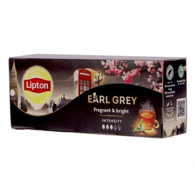 Lipton Earl grey herbata czarna aromatyzowana 37,5g (35 torebek)
