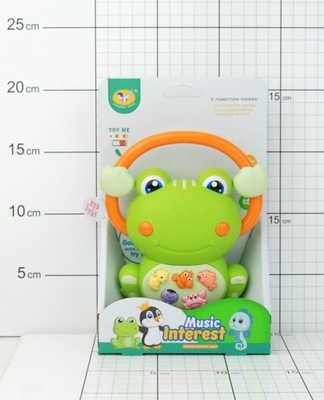 ZABAWKA MUZYCZNA ŻABKA DLA MALUCHA ŚW/DŹW