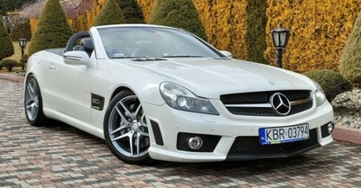 Mercedes-Benz SL 63 AMG 500 KM, Biala Perla,ze...