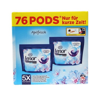 Lenor kapsułki do prania Aprilfrisch uniwersalne 76 szt. BOX DE