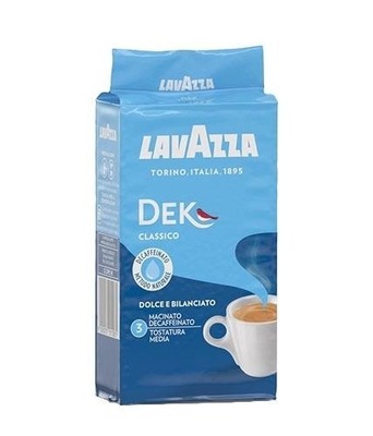 Lavazza Dek Classico włoska kawa mielona bezkofeinowa 250g