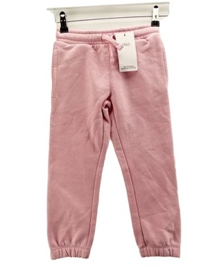 91__M&S__spodnie dresowe dziecięce PINK__104/110__NOWE