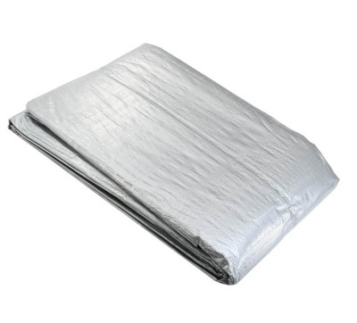 Plandeka srebrna 6x10m gramatura 120g/m2