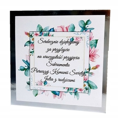 BŁYSZCZĄCE magnesy dla gości komunijnych Komunia