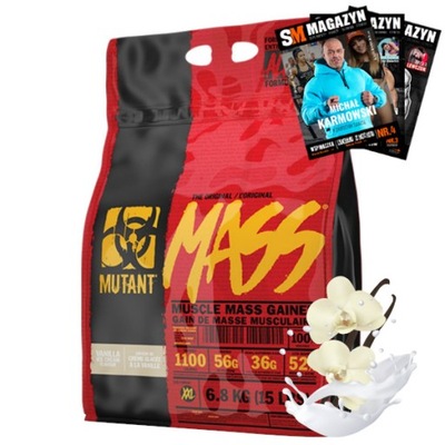 PVL MUTANT MASS WHEY GAINER MASA BIAŁKO WPC MASA 6800 g