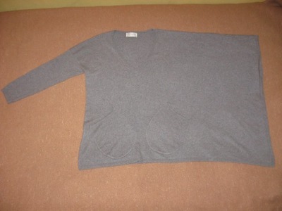CF MONGOLIA poncho sweter 100%kaszmir M L jak nowy