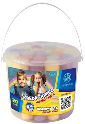 KREDA JUMBO WIADERKO ASTRA FUN 20 SZT NISKOPYLĄCA