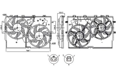 NISSENS VENTILIATORIUS AUŠINTUVO Z KORPUSAS FIAT DUCATO 2.0D-3.0D 07.06- 