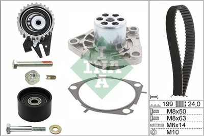 INA530056230 КОМПЛЕКТ ГРМ (Z PASKIEM)+POMPA