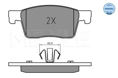 0252234519 КОЛОДКИ HAM. OPEL P. ASTRA K 1,0-1,6 15-