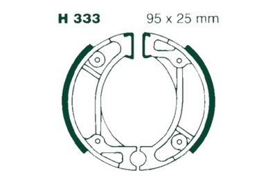 APKABOS STABDŽIŲ EBC 333 HONDA SA50 