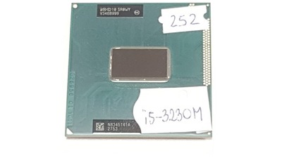 Procesor intel i5-3230m SR0WY 2x2,6 GHz socket Gniazdo G2 (rPGA988B) 252