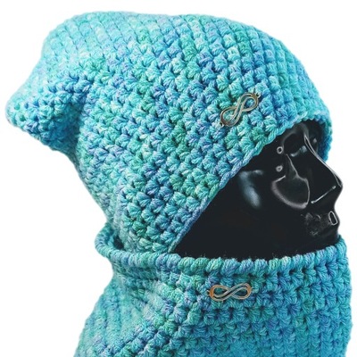 czapa czapka LAVI smerfetka handmade