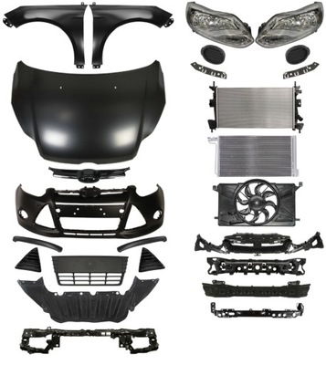 Ford focus 10-14 бампер pas капот крыло фото №1