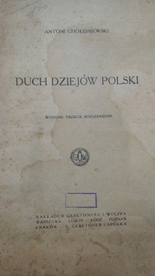 Chołoniewski DUCH DZIEJÓW POLSKI