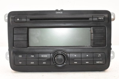 Радио радиопроигрыватель cd rds 5j0035161 skoda fabia 2 ii 07-10 фото №1