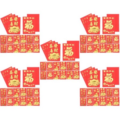 Noworoczne czerwone paczki tradycyjna koperta kieszonkowa