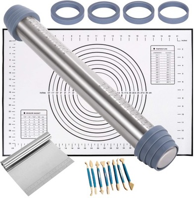 Wałek do ciasta ze stali nierdzewnej do makaronu