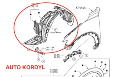 Подкрылок левая mazda cx-3 2015-2020 оригинал фото №1