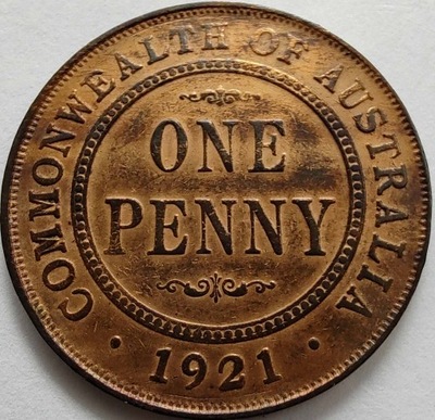 1824 - Australia 1 pens, 1921