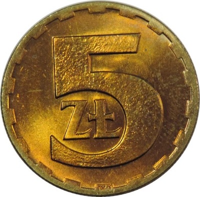 5 ZŁOTYCH 1975 - POLSKA - STAN (1-) - K3314