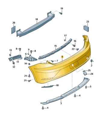 Бампер задняя seat leon iii 5f1 оригинал фото №1