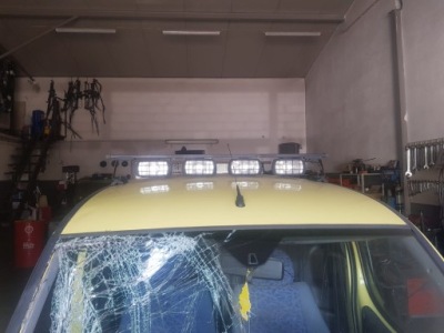 Рейлинги na крыша с фарами fiat doblo фото №1