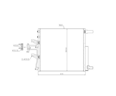 Радиатор кондиционера dodge ram 09- 68092725aa фото №1